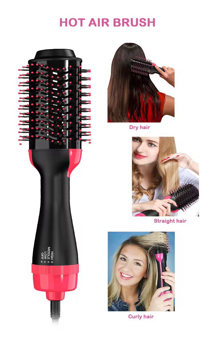 "Cepillo Secador Voluminizador One-Step – ¡Cabello con Volumen y Brillo en un Solo Paso!"
