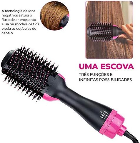 "Cepillo Secador Voluminizador One-Step – ¡Cabello con Volumen y Brillo en un Solo Paso!"